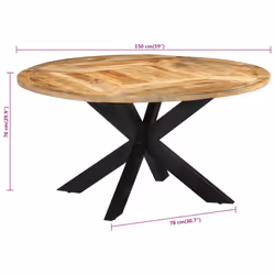VidaXL 351710 table de cuisine et de salle à manger - Vue supplémentaire 8