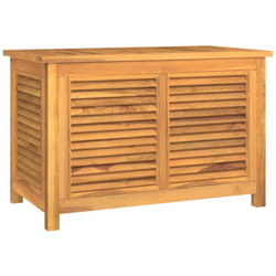 Vidaxl - Boîte de rangement de jardin et sac 90x50x58cm bois massif teck
