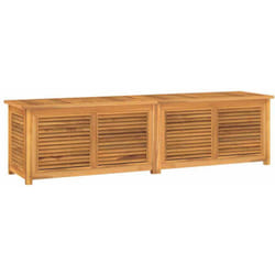 Vidaxl - Boîte de rangement jardin et sac 200x50x55 cm bois massif teck