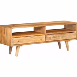 Ce meuble TV rétro en bois est un supplément pratique et accrocheur à votre intérieur. Matériau robuste : le bois de manguier ...