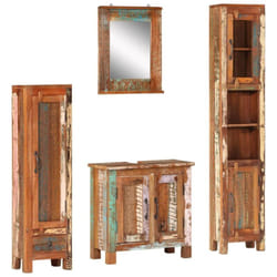 Vidaxl - Ensemble de meubles de salle de bain 4 pcs bois massif récupéré