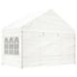 vidaXL Belvédère avec toit blanc 11,15x4,08x3,22 m polyéthylène