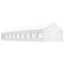 vidaXL Belvédère avec toit blanc 20,07x4,08x3,22 m polyéthylène