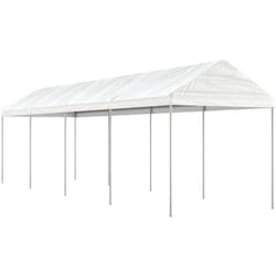 Vidaxl - Belvédère avec toit blanc 8,92x2,28x2,69 m polyéthylène