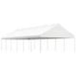 vidaXL Belvédère avec toit blanc 13,38x5,88x3,75 m polyéthylène