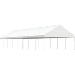 vidaXL Belvédère avec toit blanc 17,84x5,88x3,75 m polyéthylène