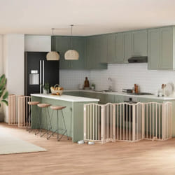 vidaXL Barrière chien porte pliable 15 panneaux