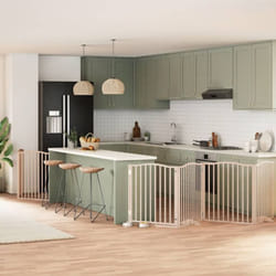 Barrière Pour Chien Porte Pliable 8 Panneaux Bois De Peuplier Vidaxl