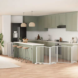 Barrière Pour Chien Porte Pliable 12 Panneaux Bois De Peuplier Vidaxl