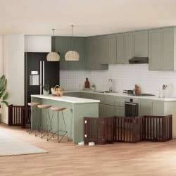 vidaXL Barrière 12 panneaux avec porte