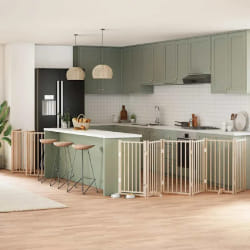 vidaXL Barrière porte pliable 15 panneaux
