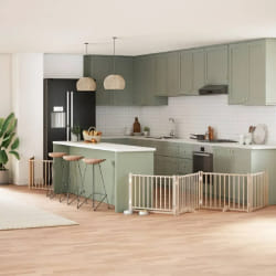 vidaXL Barrière 10 panneaux - Bois de peuplier