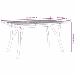 VidaXL 363308 table de jardin - Vue supplémentaire 6