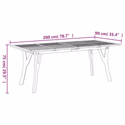 VidaXL 363309 table de jardin - Vue supplémentaire 6