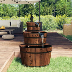 Vidaxl - Fontaine à eau avec pompe 60x60x94 cm Bois de sapin massif