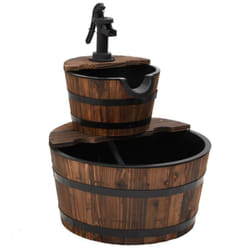 Vidaxl - Fontaine à eau avec pompe 44,5x44,5x58 cm Bois de sapin massif