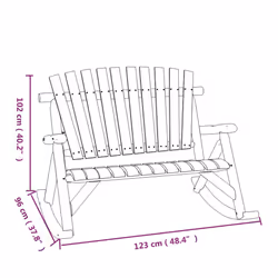 VidaXL 363349 banc de jardin Bois - Vue supplémentaire 6