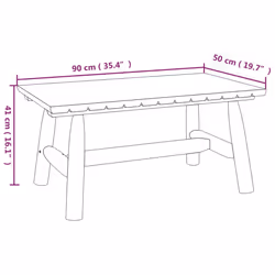 VidaXL 363353 banc de jardin Bois - Vue supplémentaire 6