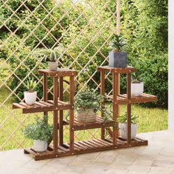 Ce support à fleurs en bois est un choix parfait pour garder et exposer des plantes et d'autres objets décoratifs. Bois de sa ...