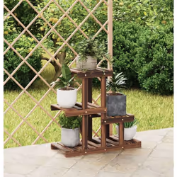 Ce support à fleurs en bois est un choix parfait pour garder et exposer des plantes et d'autres objets décoratifs. Bois de sa ...