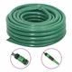 vidaXL Tuyau d'arrosage avec jeu de raccords vert 0,75" 30 m PVC