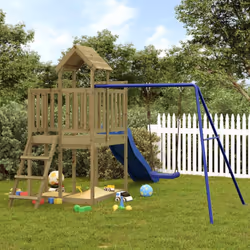 Vous voulez donner à vos enfants la liberté de jouer à la maison ? Cet ensemble de jeu d'extérieur en bois transforme votre j ...