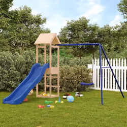 Vous voulez donner à vos enfants la liberté de jouer à la maison ? Cet ensemble de jeu d'extérieur en bois transforme votre j ...
