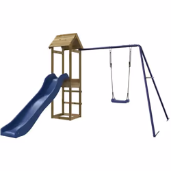 Vous voulez donner à vos enfants la liberté de jouer à la maison ? Cet ensemble de jeu d'extérieur en bois transforme votre j ...