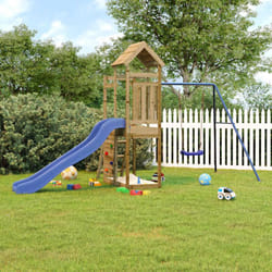 Vidaxl Aire De Jeux D'Extérieur Bois De Pin Imprégné
