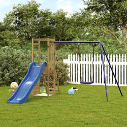 vidaXL Aire de jeux pin imprégné 237x236cm