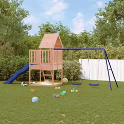 Vous voulez donner à vos enfants la liberté de jouer à la maison ? Cet ensemble de jeu d'extérieur en bois transforme votre j ...