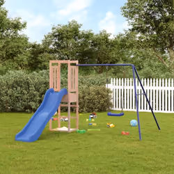 Vous voulez donner à vos enfants la liberté de jouer à la maison ? Cet ensemble de jeu d'extérieur en bois transforme votre j ...