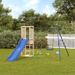 Vous voulez donner à vos enfants la liberté de jouer à la maison ? Cet ensemble de jeu d'extérieur en bois transforme votre j ...