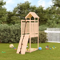 Vous voulez donner à vos enfants la liberté de jouer à la maison ? Cette maisonnette de jeu en bois transforme votre jardin e ...