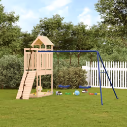 Vous voulez donner à vos enfants la liberté de jouer à la maison ? Cet ensemble de jeu d'extérieur en bois transforme votre j ...