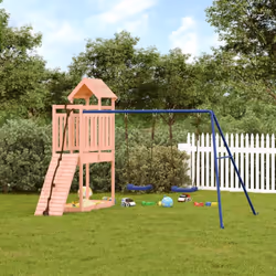 Vous voulez donner à vos enfants la liberté de jouer à la maison ? Cet ensemble de jeu d'extérieur en bois transforme votre j ...