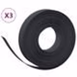 vidaXL Bordures de jardin 3 pcs noir 10 m 10 cm polyéthylène