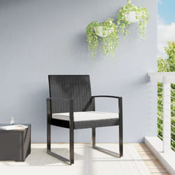 Vidaxl - Chaises à manger de jardin lot de 2 noir rotin pp