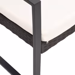 VidaXL 360204 chaise d'extérieur Terrace Siège rembourré Polyester Marron, Crème, Blanc - Vue supplémentaire 5