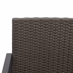 VidaXL 360204 chaise d'extérieur Terrace Siège rembourré Polyester Marron, Crème, Blanc - Vue supplémentaire 6