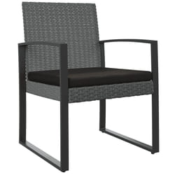 VidaXL 360205 chaise d'extérieur Terrace Siège rembourré Polyester Noir, Gris