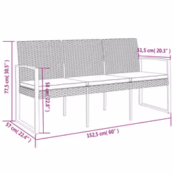 VidaXL 360212 banc de jardin Polyester, Tissu - Vue supplémentaire 7