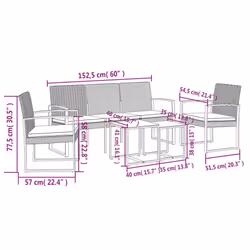 VidaXL 360219 ensemble de meubles de jardin - Vue supplémentaire 6