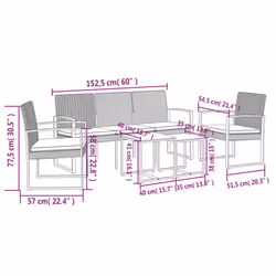 VidaXL 360220 ensemble de meubles de jardin - Vue supplémentaire 6