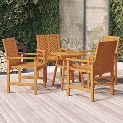 Vidaxl - Chaises à manger de jardin lot de 4 bois massif d acacia