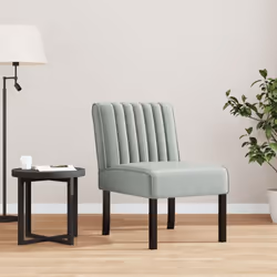 Profitez de votre temps libre en vous prélassant dans ce confortable fauteuil sans accoudoirs rembourré ! Velours doux : cett ...