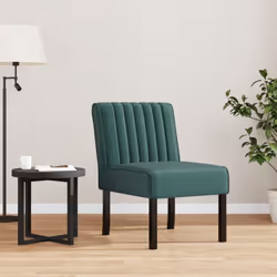 Profitez de votre temps libre en vous prélassant dans ce confortable fauteuil sans accoudoirs rembourré ! Velours doux : cett ...