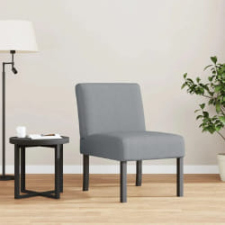 vidaXL Fauteuil Gris Clair
