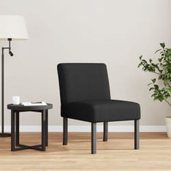 vidaXL Fauteuil sans accoudoirs noir tissu 352459