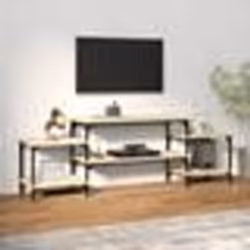 vidaXL Meuble TV Chêne sonoma 157x35x52 cm bois d'ingénierie